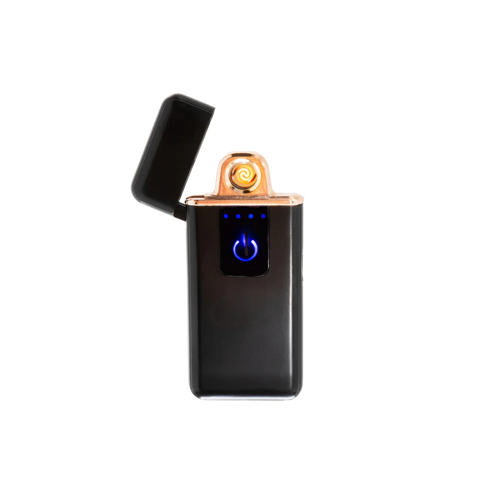 FLAMELESS SLIM FLIP TOP LIGHTER MATTE BLACK