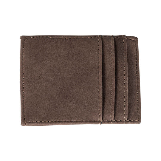 Men's Leather Money Clip With Bottle Opener (Brown)