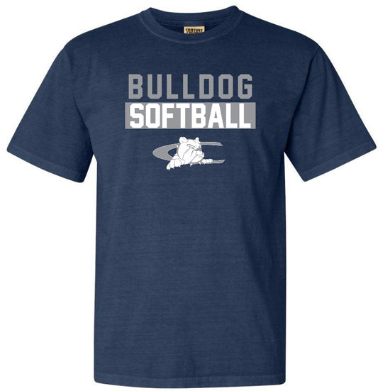 Bulldog Softball Short Sleeve Comfort Colors