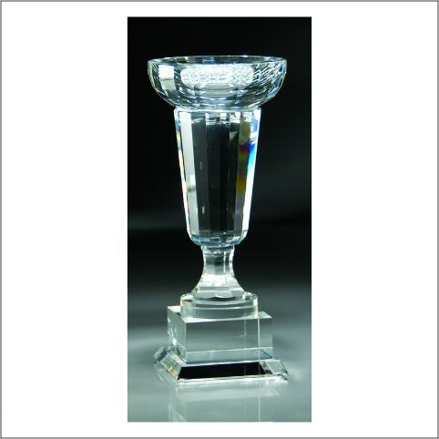 CRYSTAL CUP SHAPE TROPHY 11 1/2"