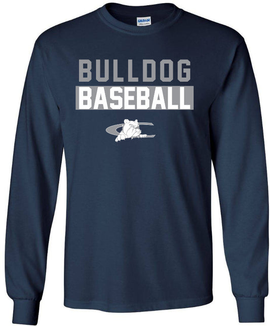 Bulldog Baseball Gildan Long Sleeve