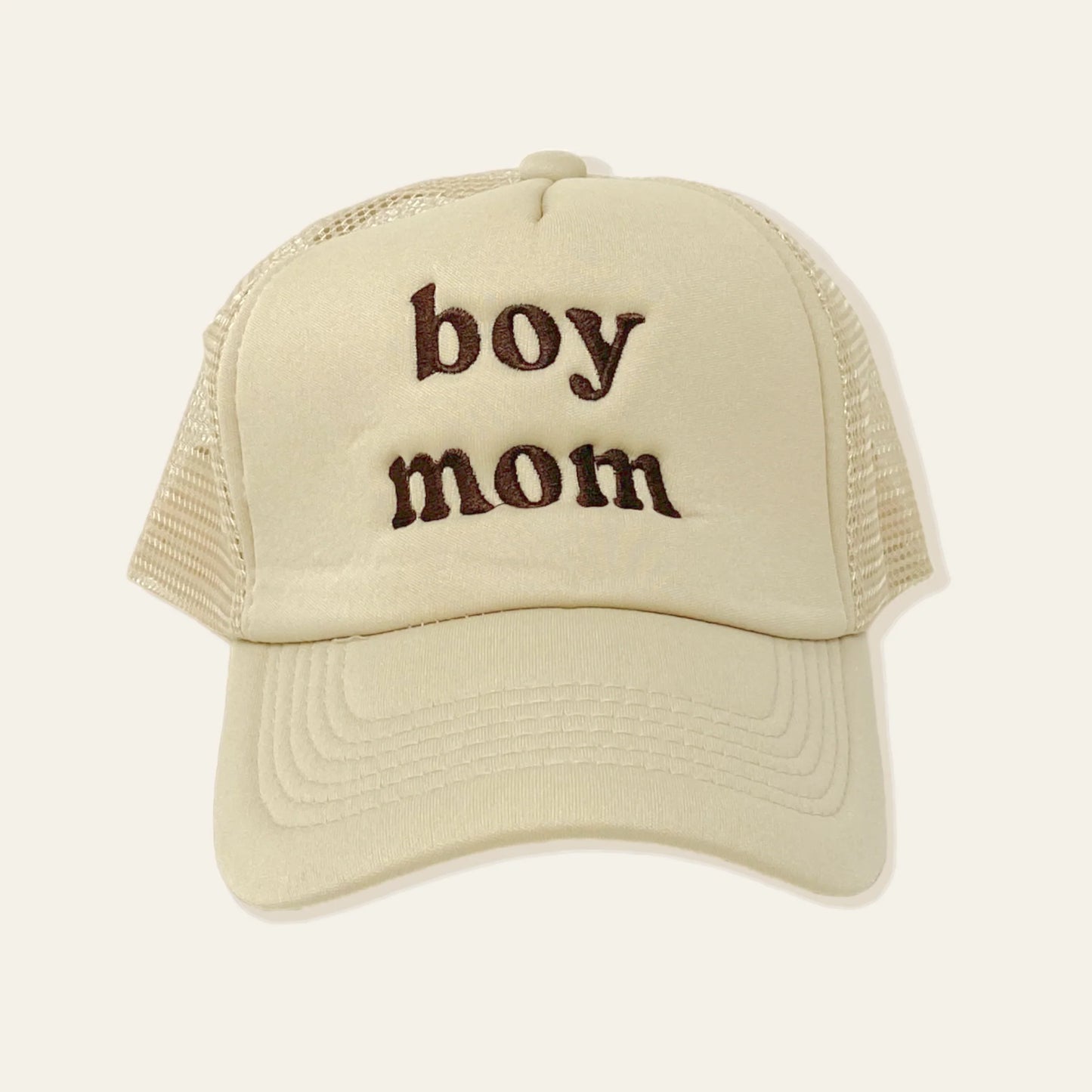 Embroidered Trucker Hat - Boy Mom