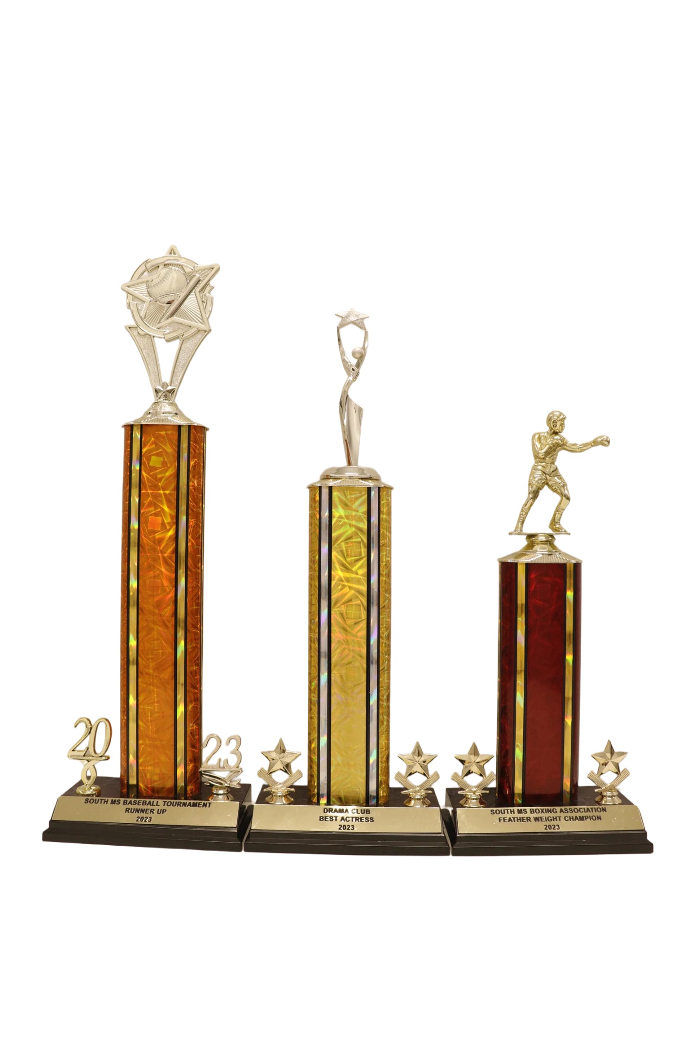 Square Column Xtra Wide Base + Year Trophy